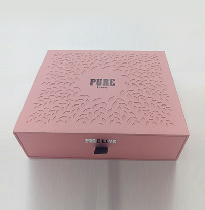 粉色抽拉盒